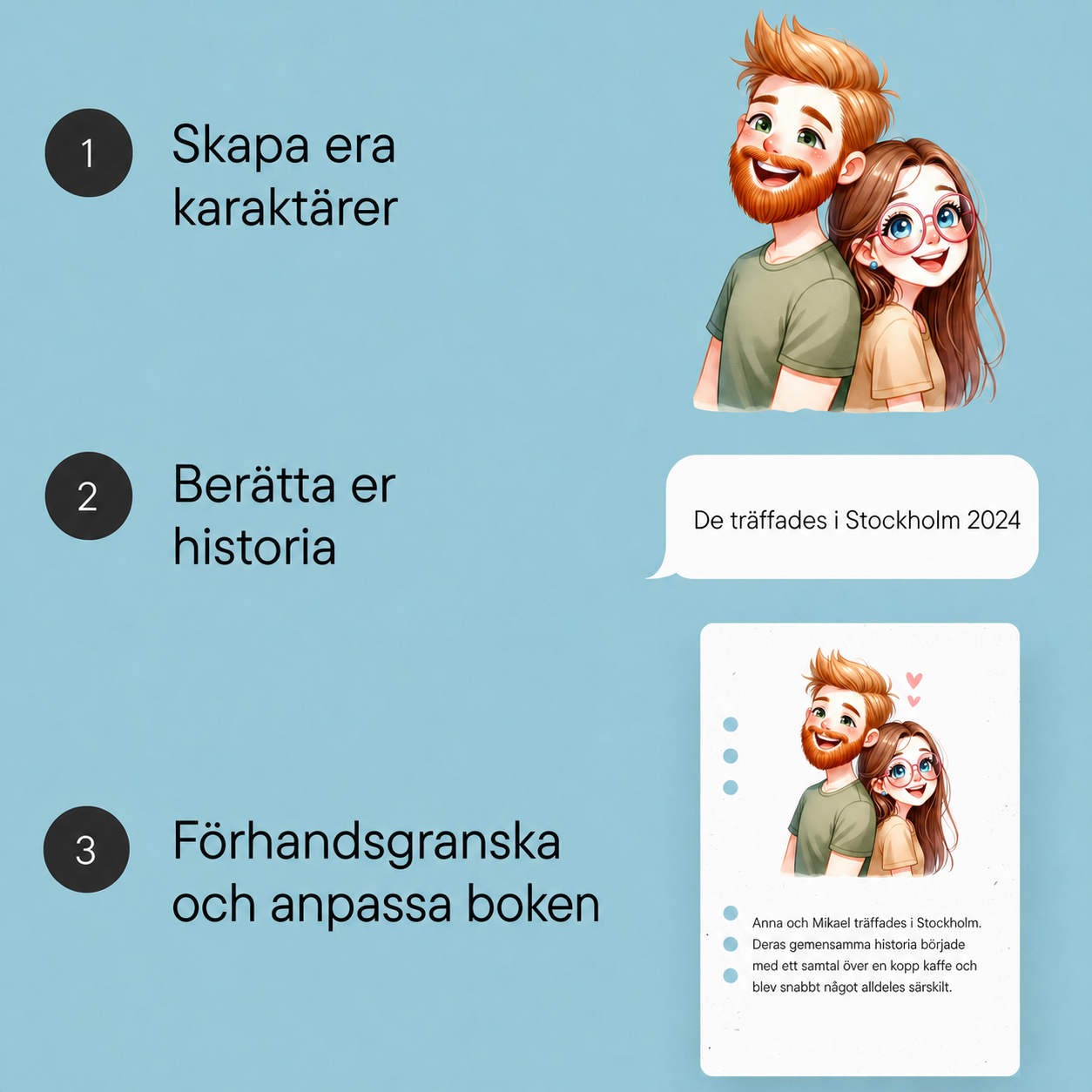 Er kärlekshistoria som bok - produktbild 3