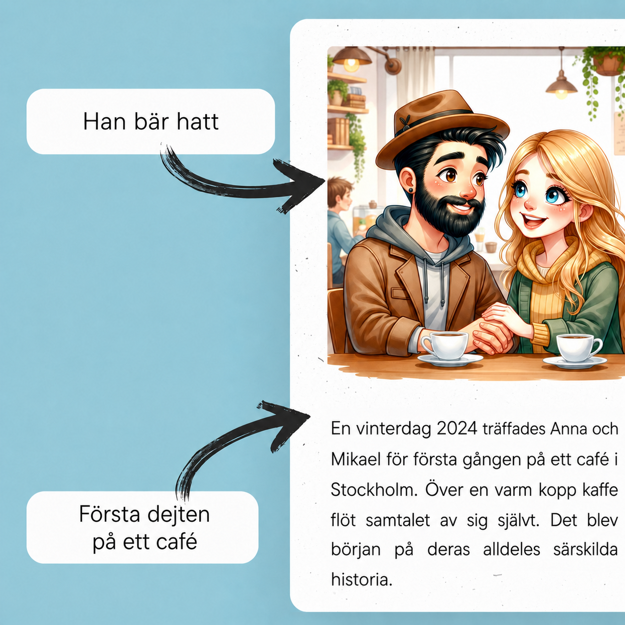 Er kärlekshistoria som bok - produktbild 4